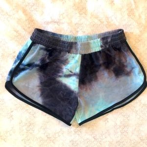 Super soft tie dye dolphin shorts